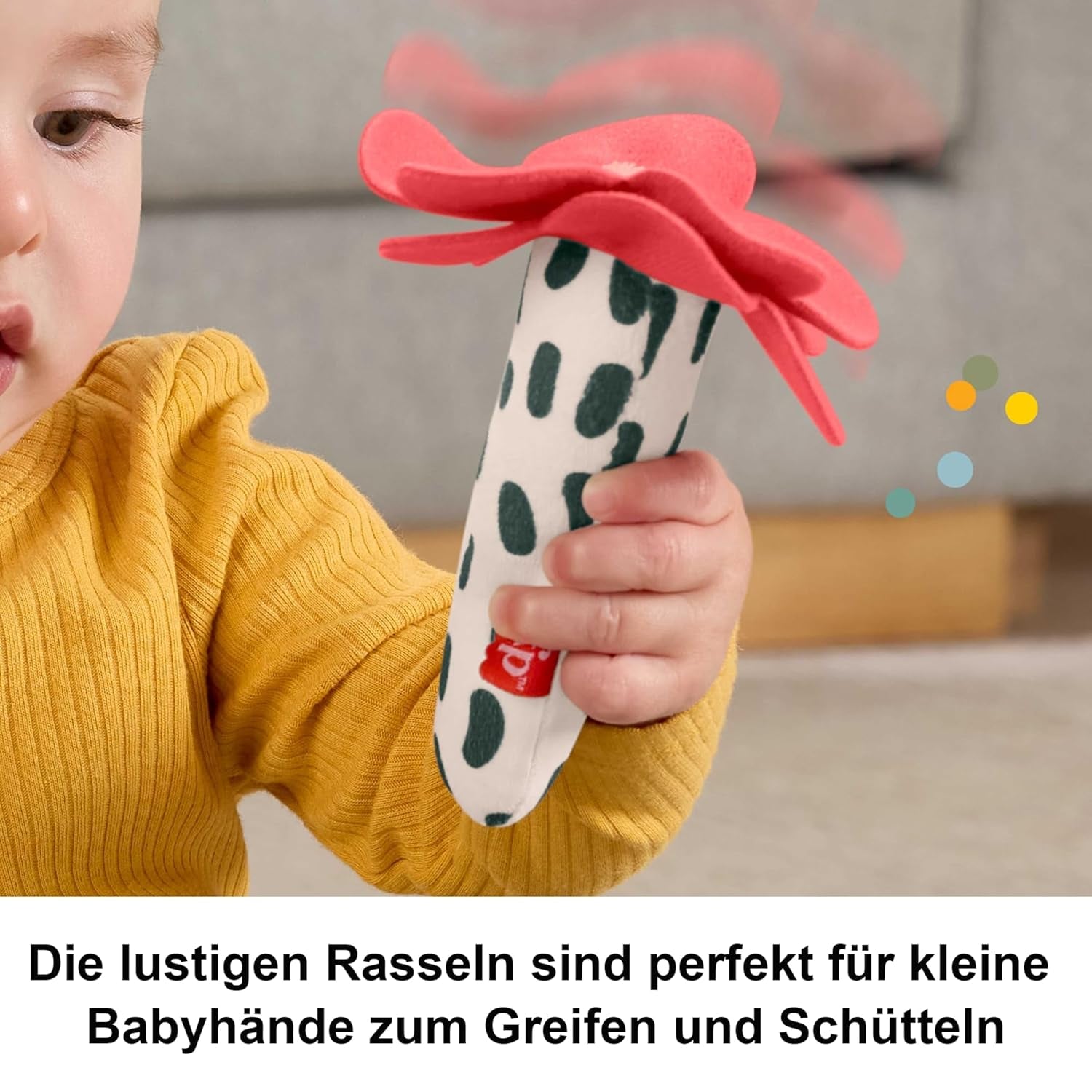Babylegetøj Fisher-Price Planet Friends 2-i-1 Bell and Bee sensorisk plys legetøj som todelt sæt til nyfødte til 3 måneder, HYR56 Baby Toys Naty Shop