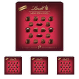 Chokolade - Mini mørk chokoladepraliner | 90 g | Æske med 18 praliner, hver i 6 lækre sortimenter | Chokolade gave | Chokoladegave (pakke med 4)