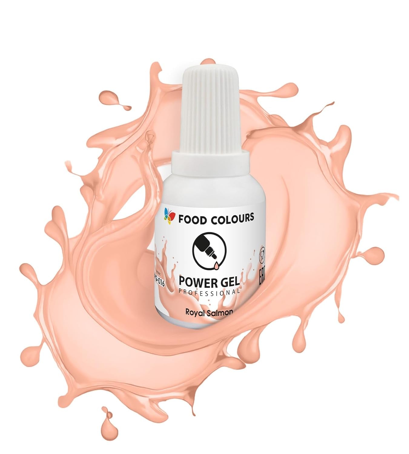 Gel madfarve, beige, champagnefarve, 20 g. Food coloring for a wide range of applications for decorating cakes, tarts, cream, sponge cake, royal icing, macarons.
