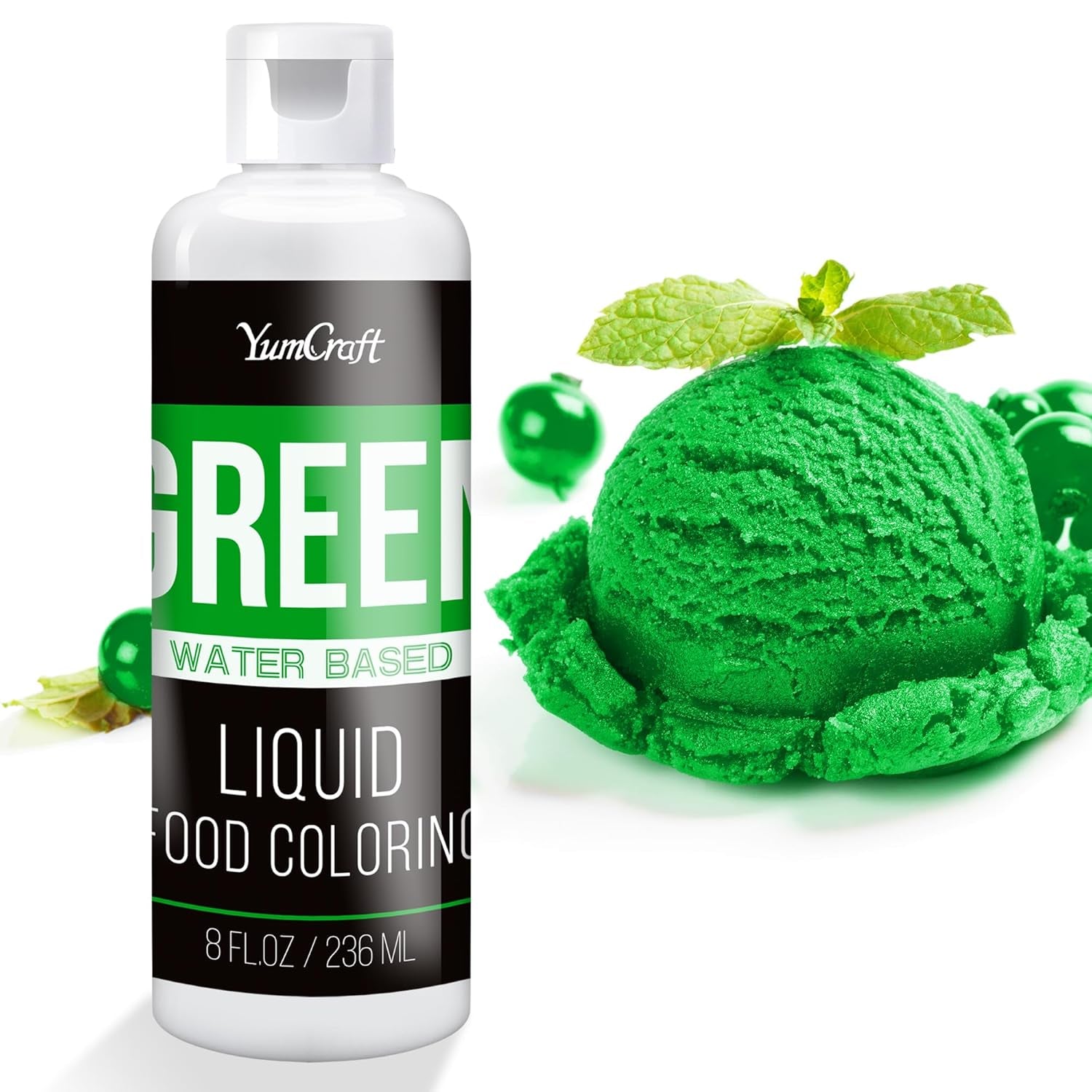 Madfarve - Højkoncentreret flydende madfarve til kager, bagning, påskeæg, drikkevarer - Sukkerfri madfarve til fondant, glasur, slim, kagedekoration (Red Velvet, 236ml)