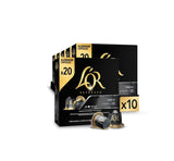 L'OR Espresso Kaffeekapseln Onyx | Intensitet 12 | 200 kompatible Nespresso-kapsler (R)* - Eksklusivt for Amazon
