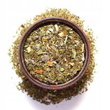 Original brasiliansk cannabis 50 g ● Yerba Mate te med hampemel og salvie ● Mate te fra Mate blade ● Citronskal og citrongræs ● Yerba Mate løsbladste 50 g