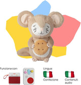 Plys legetøj - Tutti a Nanna con Oscar! - Historier og lydeventyr for børn fra 10 måneder - Skal lyttes til med historier, italiensk version Jucarii Bebe Naty Shop