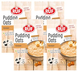 Caramel Oat Pudding, en harmonisk blanding af karamelbudding og fuldkornshave, sukkerfri, sødet med agavesirup, 1 pose x 64 g (4 pakke)