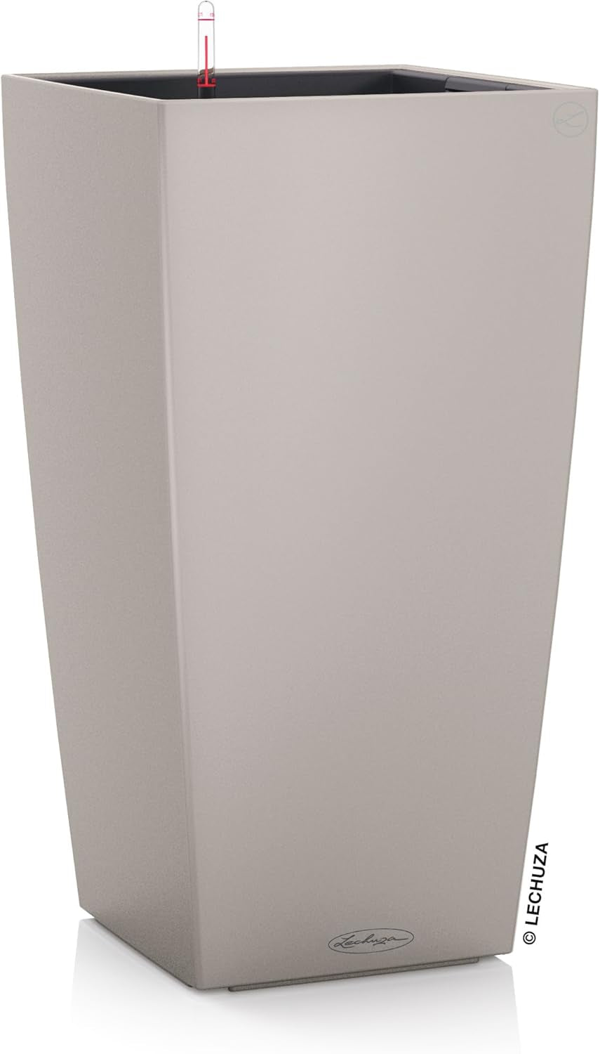 LECHUZA CUBICO Farve 30 skifergrå 13138, 29,5x29,5x56,5 cm
