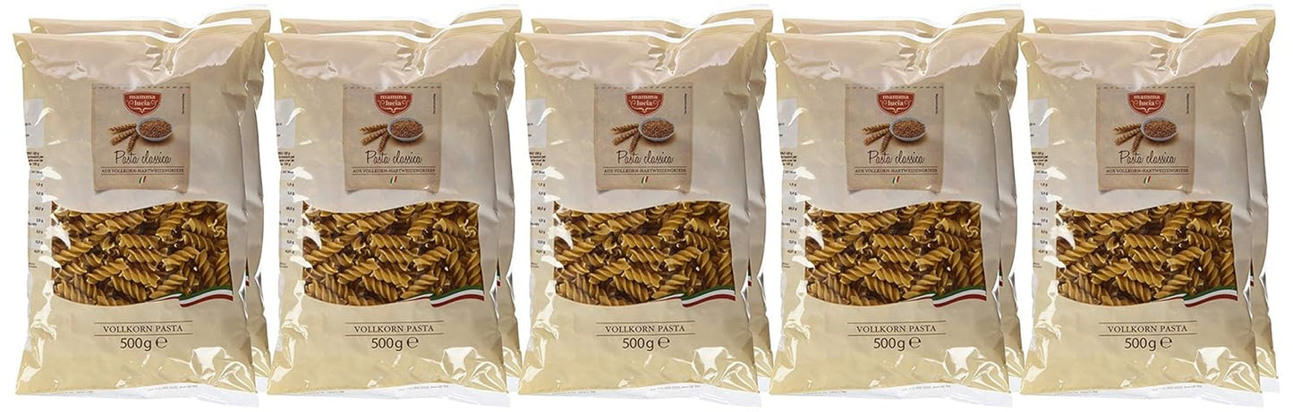 Fuldkornspastaspiraler, pakke med 10 stk. (10 x 500 g)