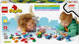 LEGO DUPLO Town F1 Team Racerbiler Med Racers, byggelegetøj til hele familien, fantasifuld legeoplevelse, fødselsdagsgave til småbørn, drenge og piger fra 2 år 10445 Byggesæt Besuche den LEGO-Store