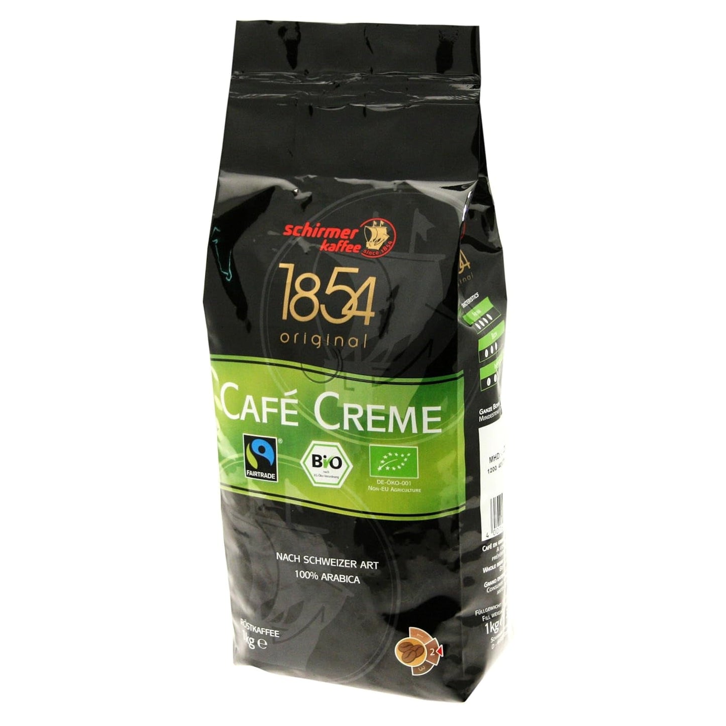 Fairtrade Cafe fløde kaffe, hele bønner, 1000g