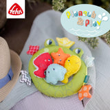 Fehn frø-badenet - Babybadelegetøj til badekar - Flydende vandlegetøj til glædelig badesjov - Badelegetøj til babyer og småbørn fra 0+ måneder Babylegetøj Naty Shop
