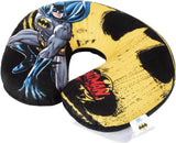 DC Comics Soft Batman Car Travel Nakkepude Børnesikkerhed Komfort Superhelte Bat Man, Cuscino Da Viaggio Auto, Lyseblå, One Size Rejsepuder Naty Shop