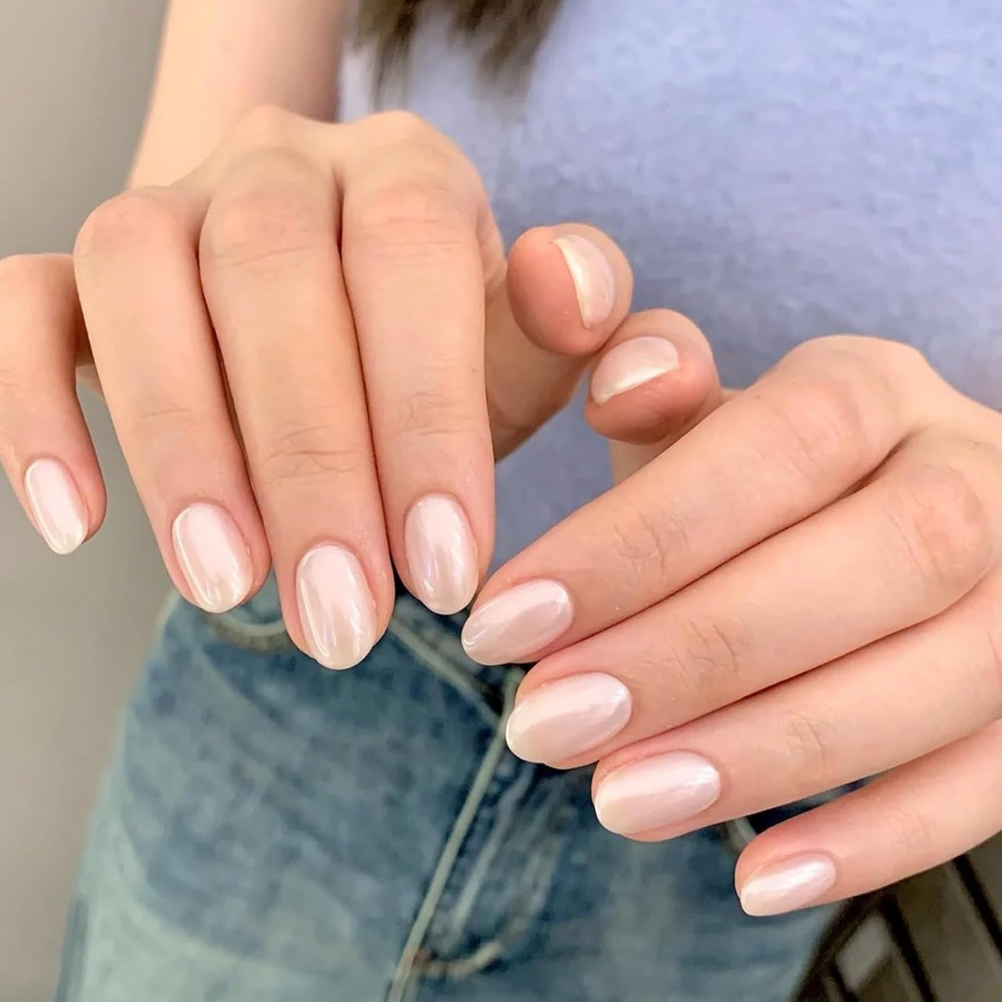 2 Schachteln Weiße Perle Chrom Nagelpuder - Transparent Aurora Ice Shimmer Chrome Pigment Pulver Für Nägel, Glaseret Donut Glitzerpuder Negle Spiegeleffekt-Glitter Nagelkunst-Pulver Für Diy-Salon