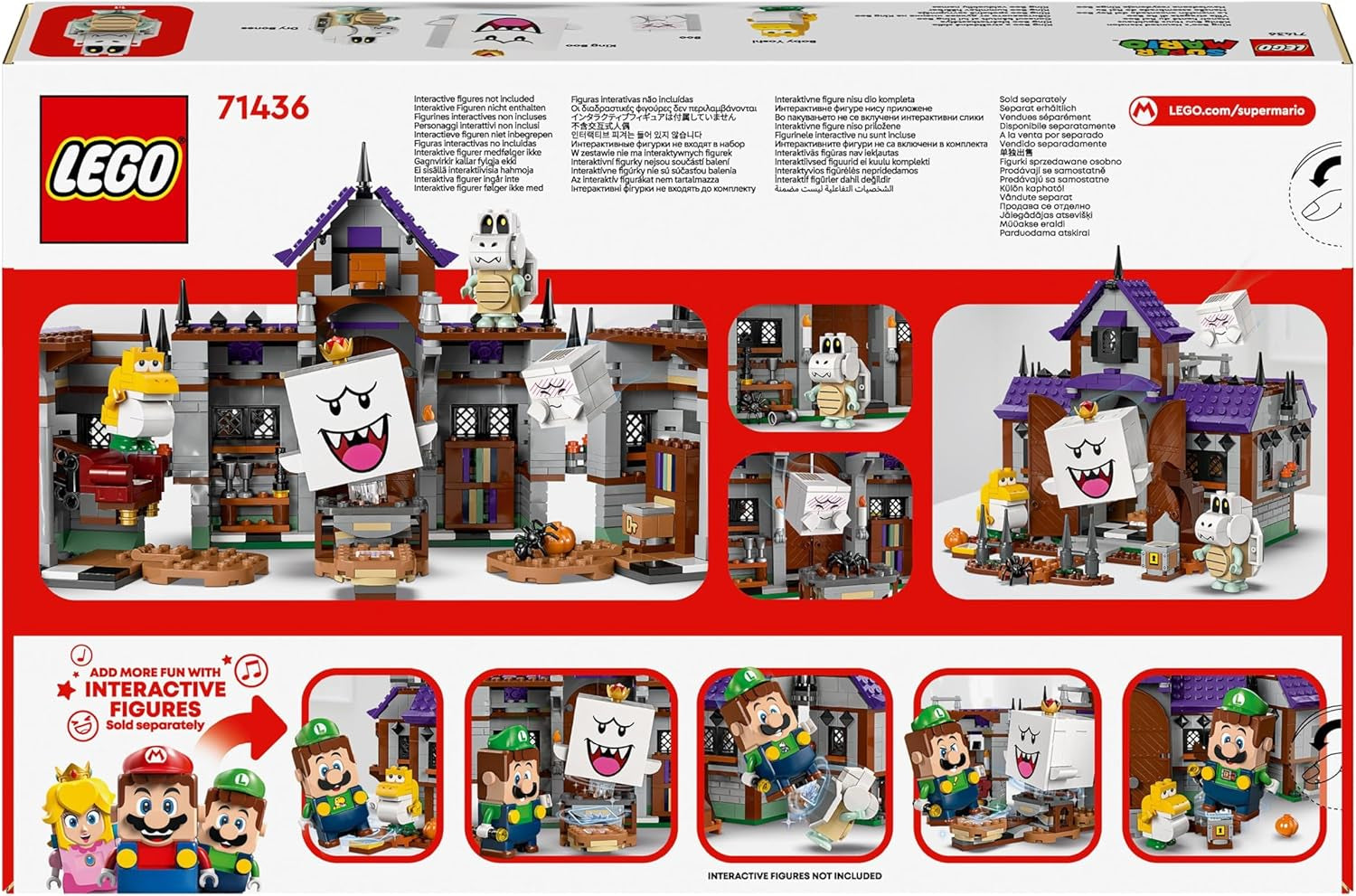 LEGO Super Mario King Buu Huu's Haunted House Kids Haunted House Nintendo-samlesæt med Baby Yoshi-gave til drenge, piger og spillere i alderen 8+ 71436 Byggesæt Besuche den LEGO-Store