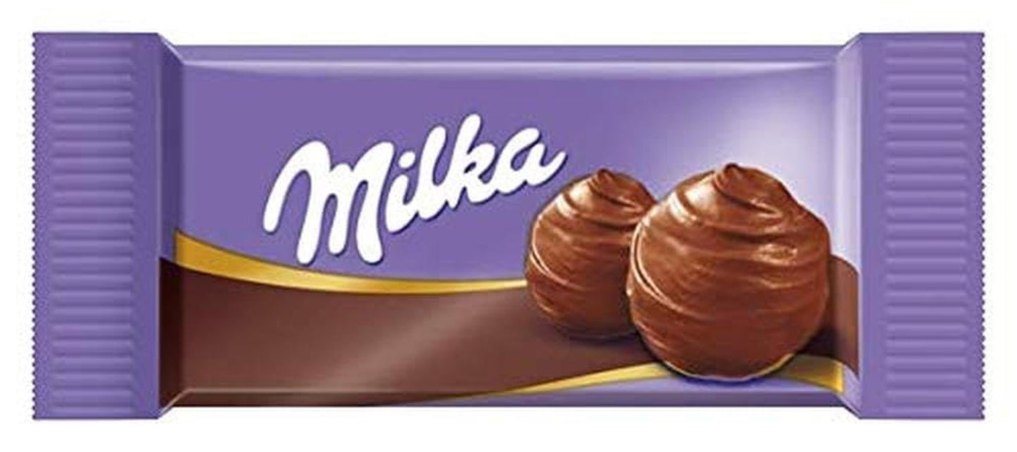 Milka Naps Mix 1 X 1.702 Kg, Mini-Schokoladentäfelchen Aus Alpenmilch, Erdbeer, Haselnuss Og Crème Au Cacao Naty Shop