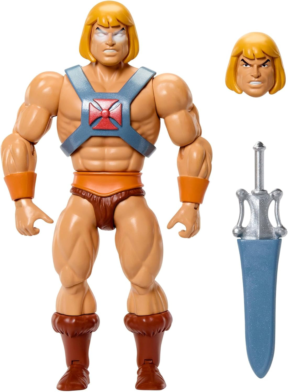 Masters of the Universe Origins Action Figur Faker fra tegneseriesamlingen, ca. 14 cm høj, He-Man duplikat fra 1980'ernes tv-serie, detaljeret design og 16 bevægelsespunkter, JBM82 Actionfigurer Naty Shop Standard titel