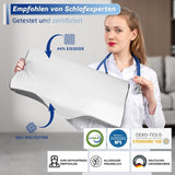 Nakkesmertepude, Ergonomisk ortopædisk Nakkepude, Side Back Abdominal Memory Foam Pude, Anti Snorken Pude til Mænd Kvinder (62 * 34,5 * 12/8CM) Cervikal Ortopædiske Puder Naty Shop