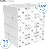 Kleenex enkeltark toiletpapir 8408, 2-lags toiletpapir i bulkpakker, lavet af Fsc-certificeret papir, 36 pakker X 200 ark (7.200 ark)