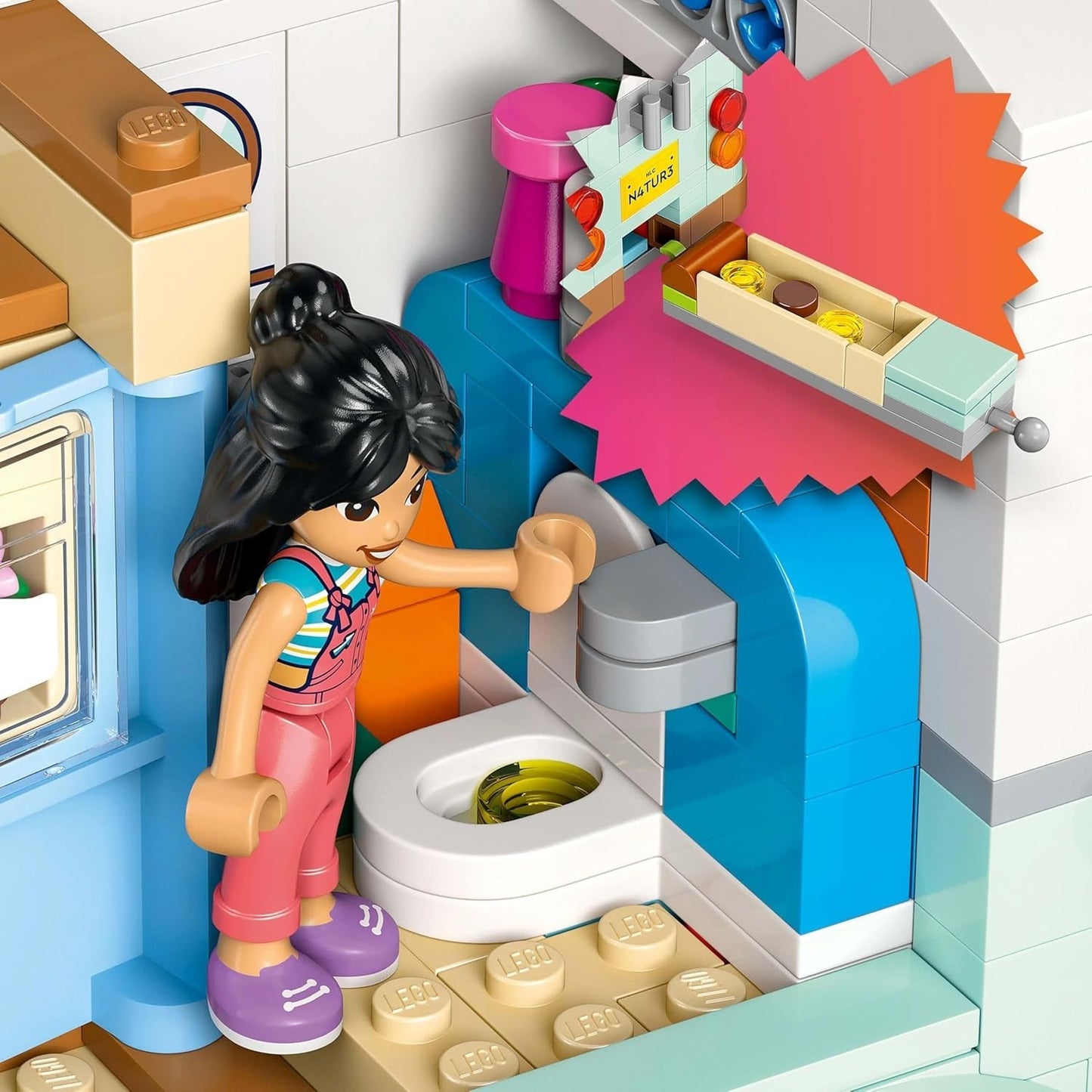 LEGO Friends campingvogn, rollespilsbyggesæt med legetøjskaravane, gave til piger fra 7 år og opefter, kreativt legesæt med 3 minifigurer og ilderdyrefigur 42663 byggesæt Besuche den LEGO-Store