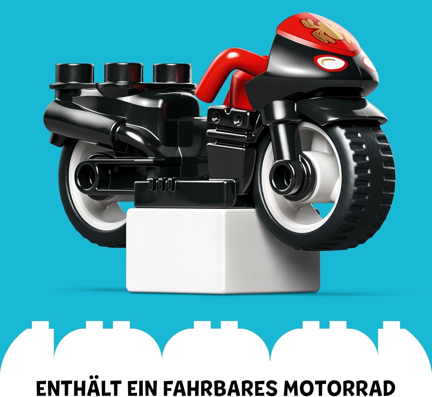 LEGO DUPLO Marvel Spins Motorcykeleventyr, Fantasy-legesæt til tv-serien Spidey og hans supervenner, pædagogisk legetøj at bygge og genopbygge til børn fra 2 år og derover 10424 Byggesæt Besuche den LEGO-Store