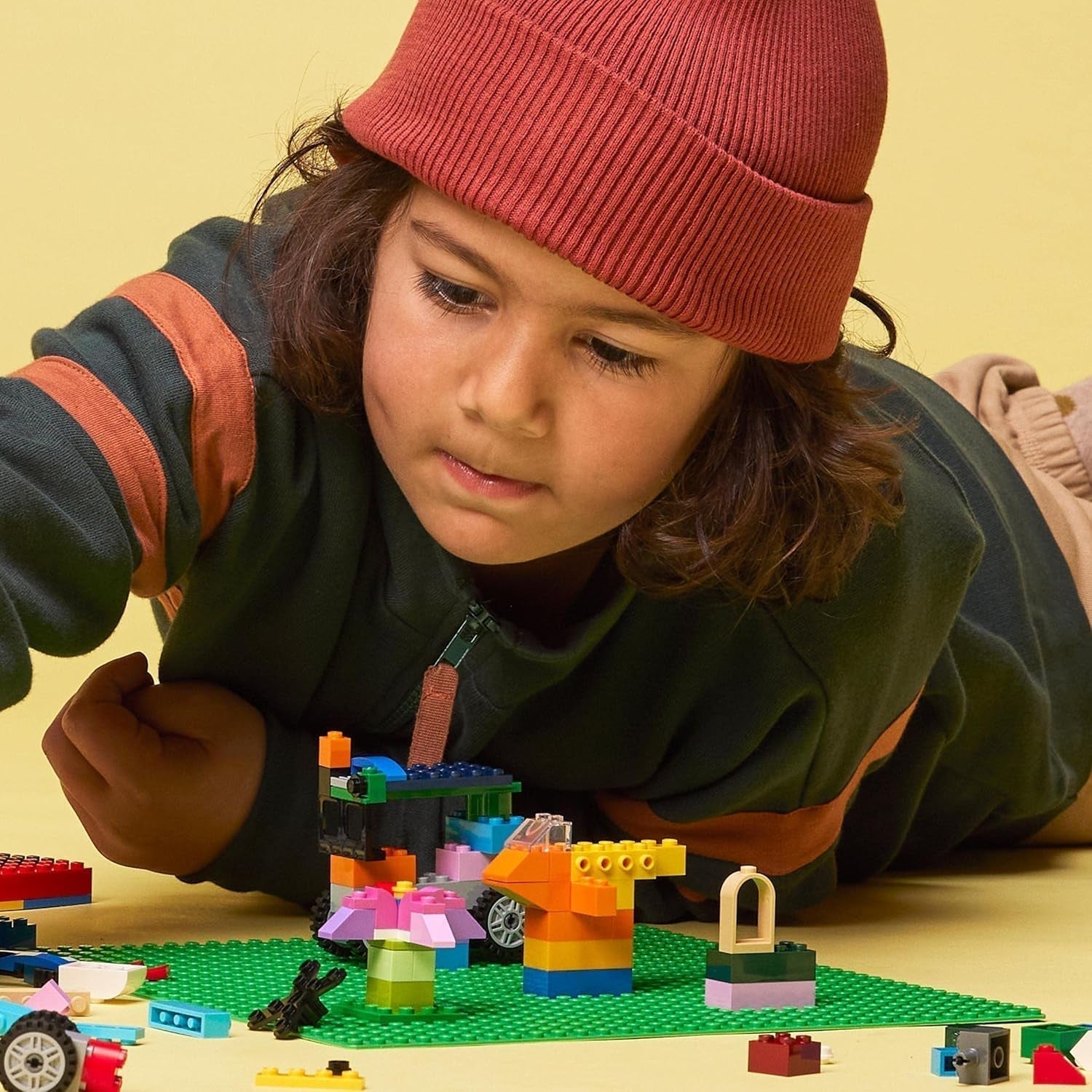 LEGO 11023 Grøn klassisk byggeplade, firkantet bundplade med 32X32 udsparinger som underlag til bygge og andre LEGO sæt Byggesæt Besuche den LEGO-Store