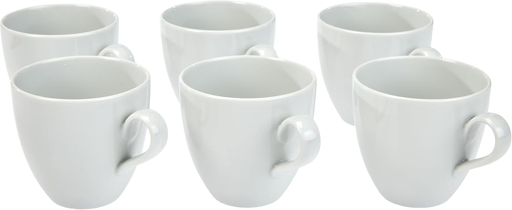 Alessi SG53/87 'Mami' Kaffee-Obertasse 6 Stück aus hvid Porzellan 8,0 cm Durchmesser