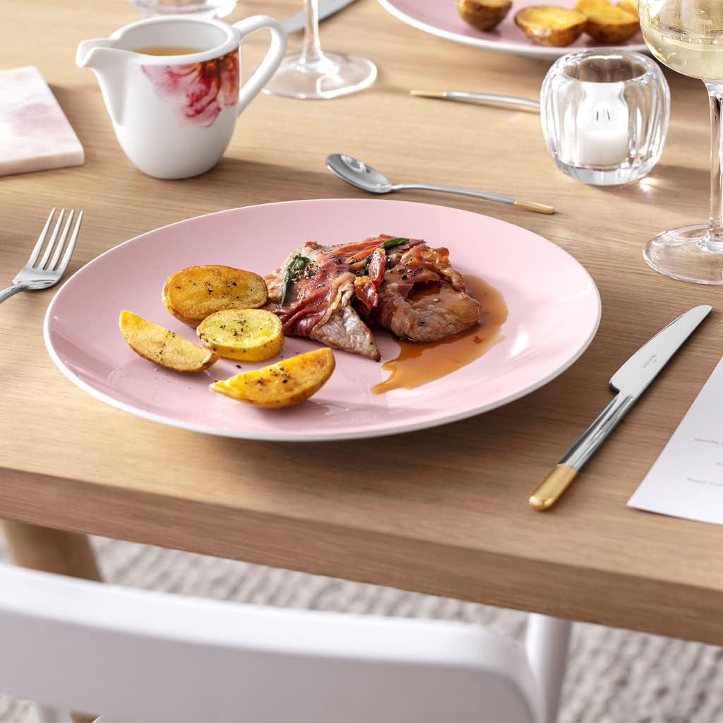 Villeroy & Boch - Rose Garden Milk Krus, 280 ml, Premium Porcelæn, hvid/pink