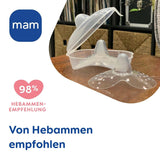 MAM Stillhütchen Größe S (Ø 17 Mm) Im 2Er-Set, Extra Weiche Brusthütchen Zum Schutz Beim Stillen, Brustwarzenschutz Für Maximalen Hautkontakt Zwischen Mutter Und Kind Accessories Mad og Amning Bebe Naty Shop