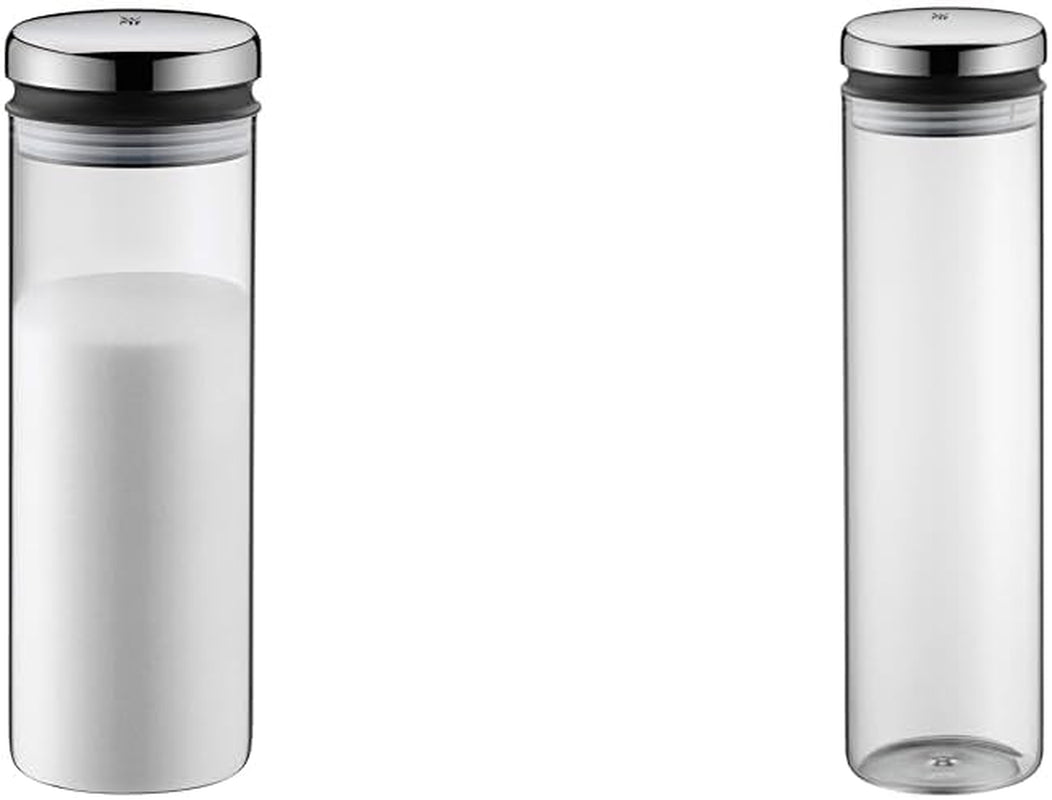 WMF Depot Glas Opbevaringskrukke 1,5L Højde 28,5cm Opbevaringskrukke Med Låg & Depot Glas Opbevaringskrukke 2L Højde 36cm Opbevaringskrukke Med Låg Fødevareopbevaringsbokse Naty Shop 2L Glaskrukkepakke