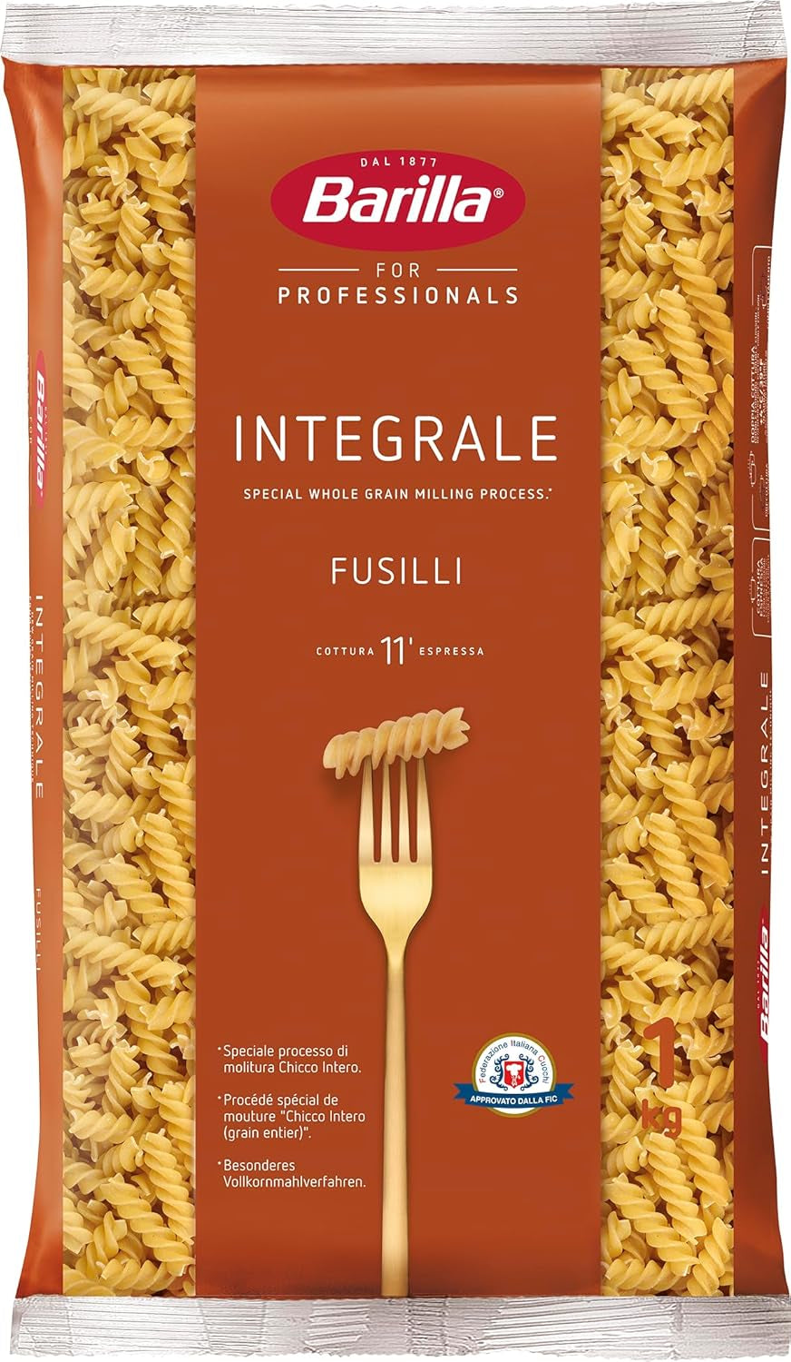 Fuldkorn Barilla Fusilli Fuldkornspasta – 1 kg