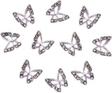 10 stykker legeret sommerfugl negle charms metal negle kunst vedhæng sten til diamanter negle ædelstene Negle smykker kunst dekorationer Negle kunst smykker fremstilling