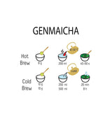 Grøn te Umami Bio Genmaicha fra japanske kulturer, 100g - Teblade med stegte ris -