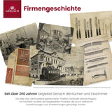 Gerlach Flow Besteck-Set 6 Personen Spülmaschinenfest Essbesteck Besteck Aus Edelstahl Messer Gabel Löffel Teelöffel Tafelbesteck Rostfrei 24 Stk, Silberglänzend Kitchen Naty Shop