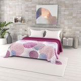 Fantasy printet sommerdyne, polyesterfyld, kronblade, 260X270Cm Dyner og dyner Naty Shop Soffioni 260X270Cm
