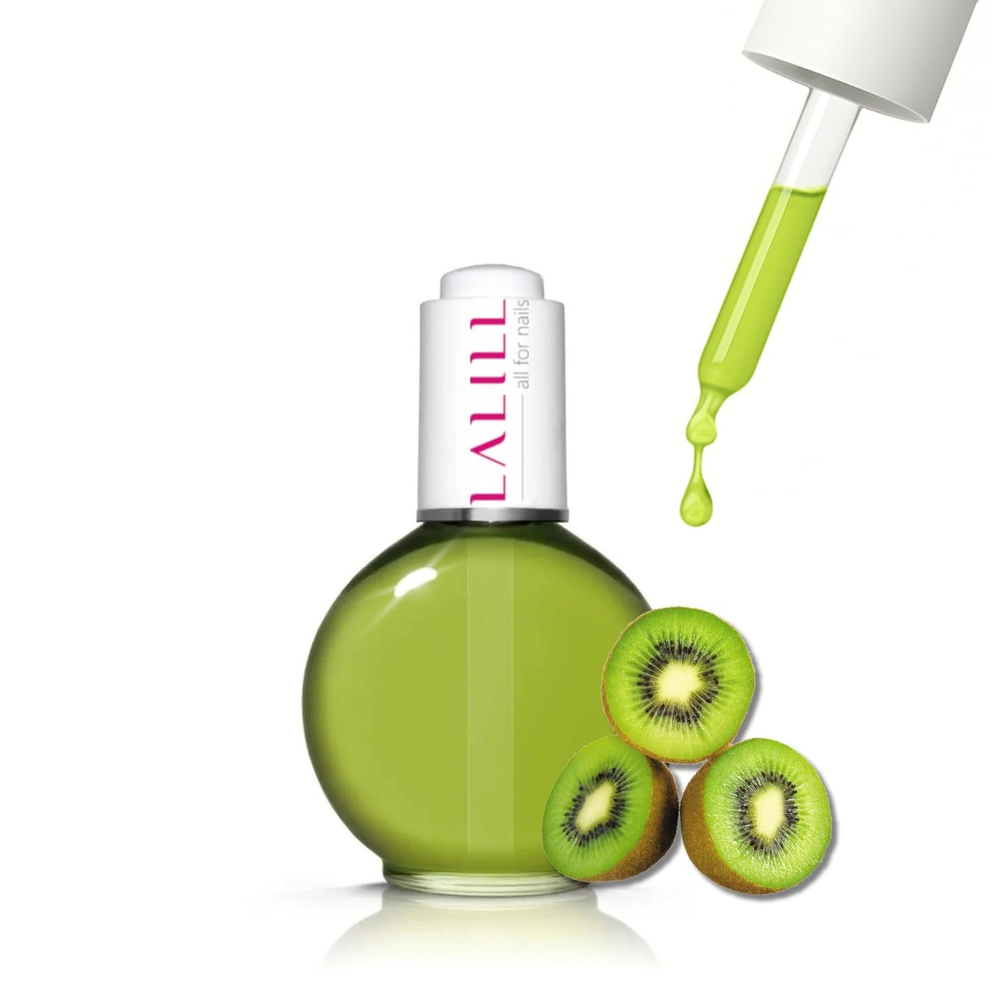 LALILL Nail Cuticle Oil 75Ml - Himbeere Nagelpflegeöl - Nagelöl Pflege Für Nägel Nagelhaut - SPA Maniküre Naildesign Hände - Vegansk - With Pipette