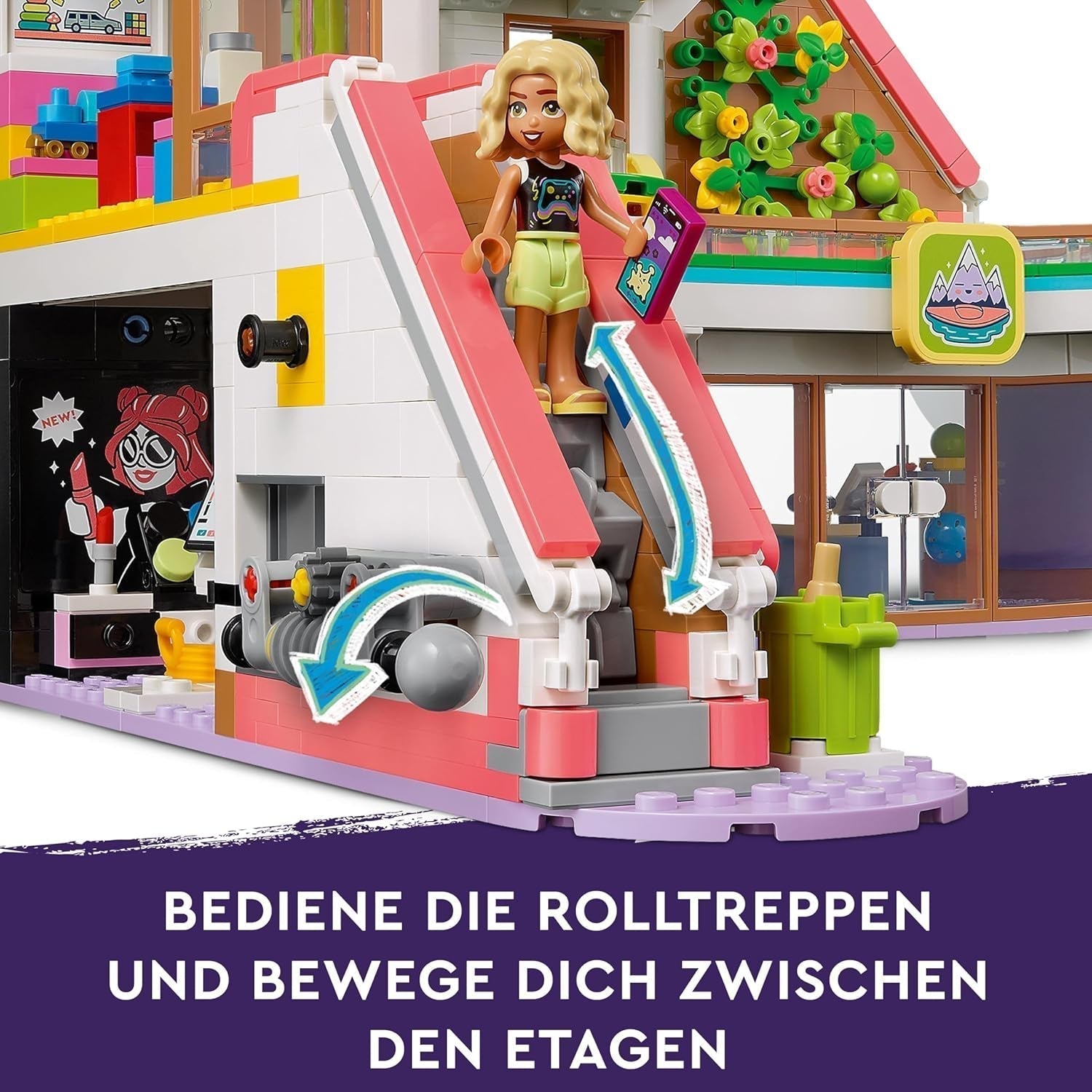 LEGO Store Friends Heartlake City Dukkehuslegetøj til piger og drenge Figursæt fremmer social-emotionel udvikling Gave til 8 år 42604 Byggesæt Besuche den LEGO-Store