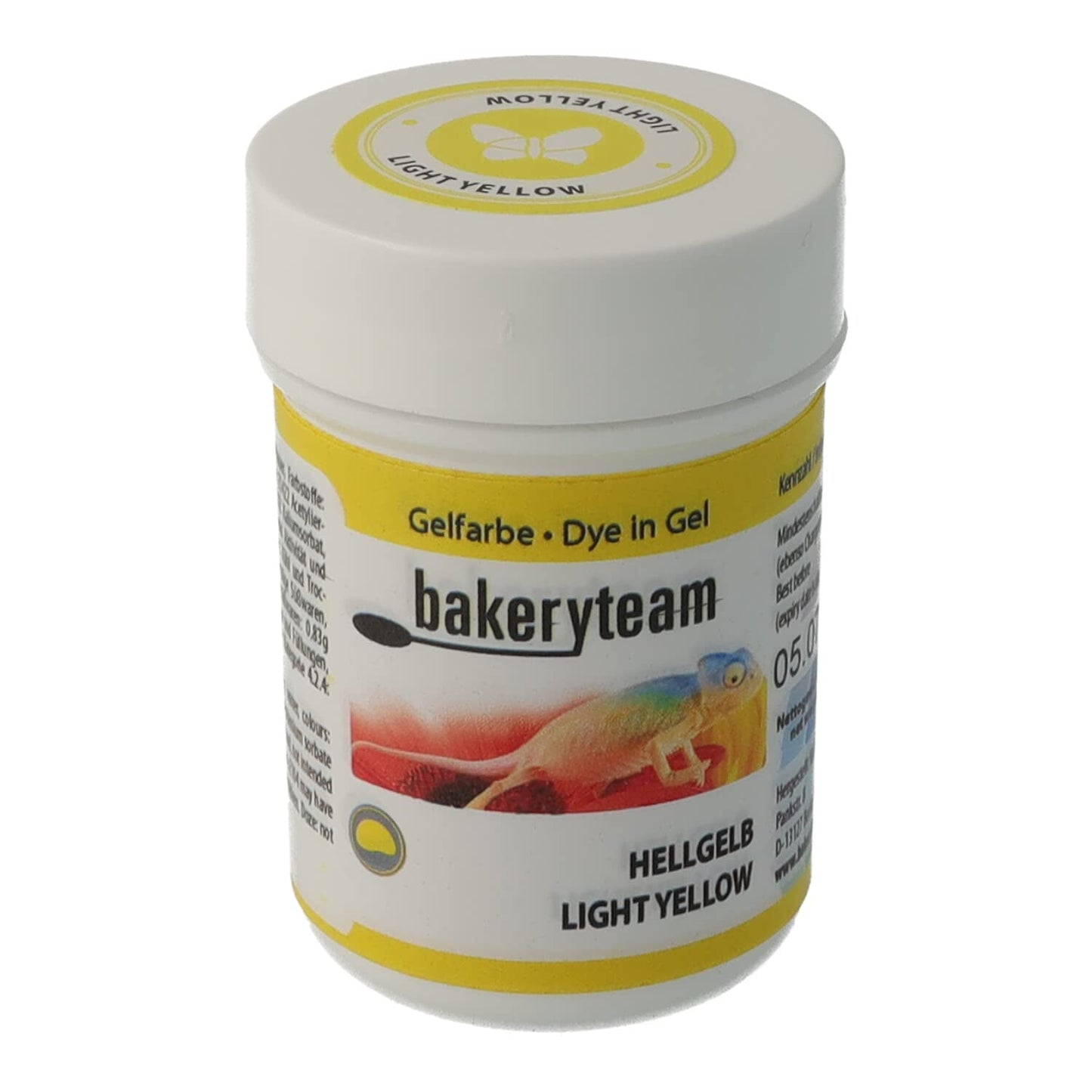 Bakeryteam Food Coloring Gel til glasur, lysegul, 35 g