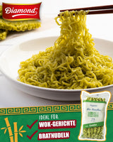 DIAMOND Mie grøntsagsnudler, hvede nudler med grøntsagspulver, ægfri, hurtig og nem, vegetarisk - 1 x 250 g
