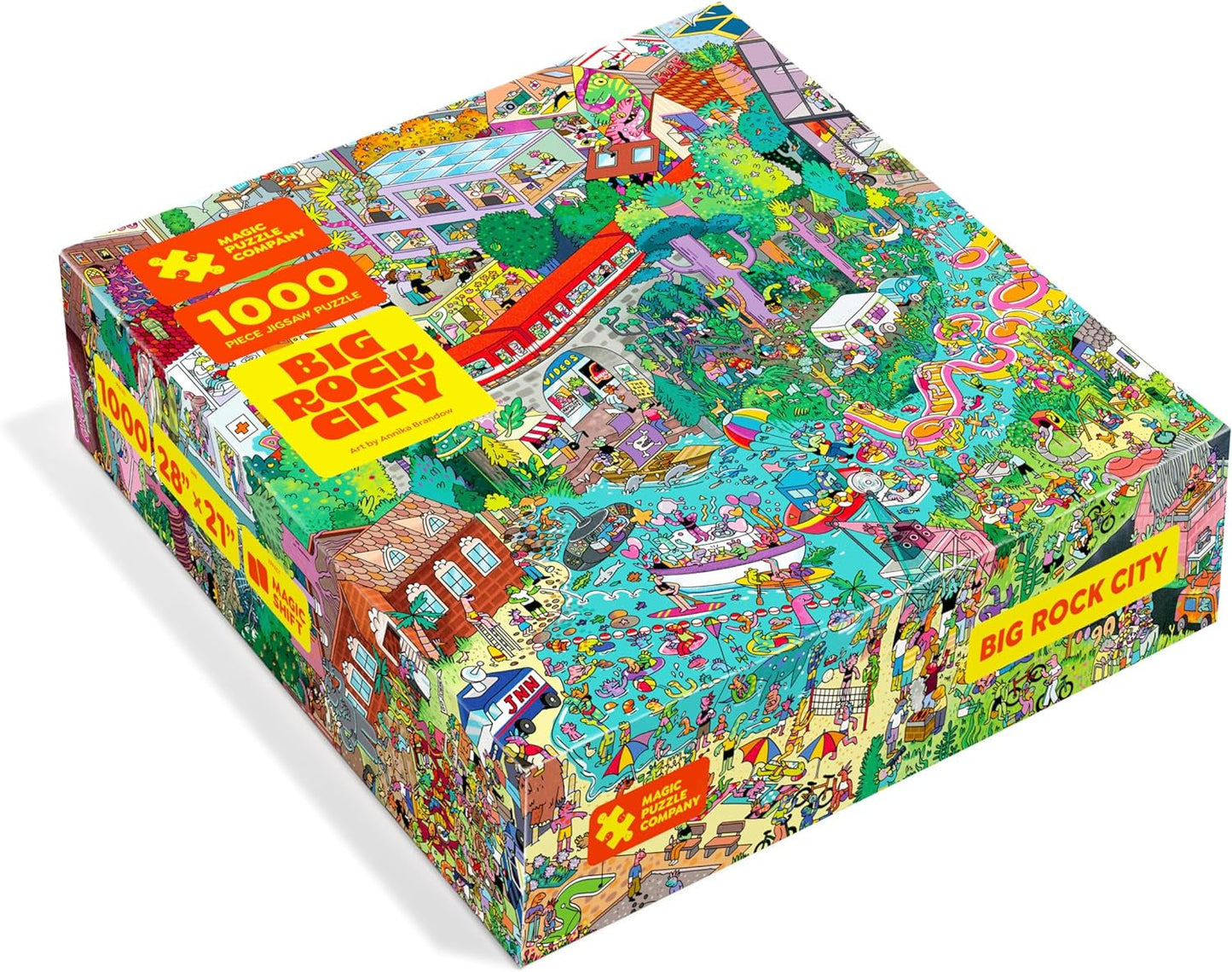 Big Rockstadt - 1000 brikkers puslespil af The Magic Puzzle Company - Series Four Puzzle Naty Shop Standardtitel