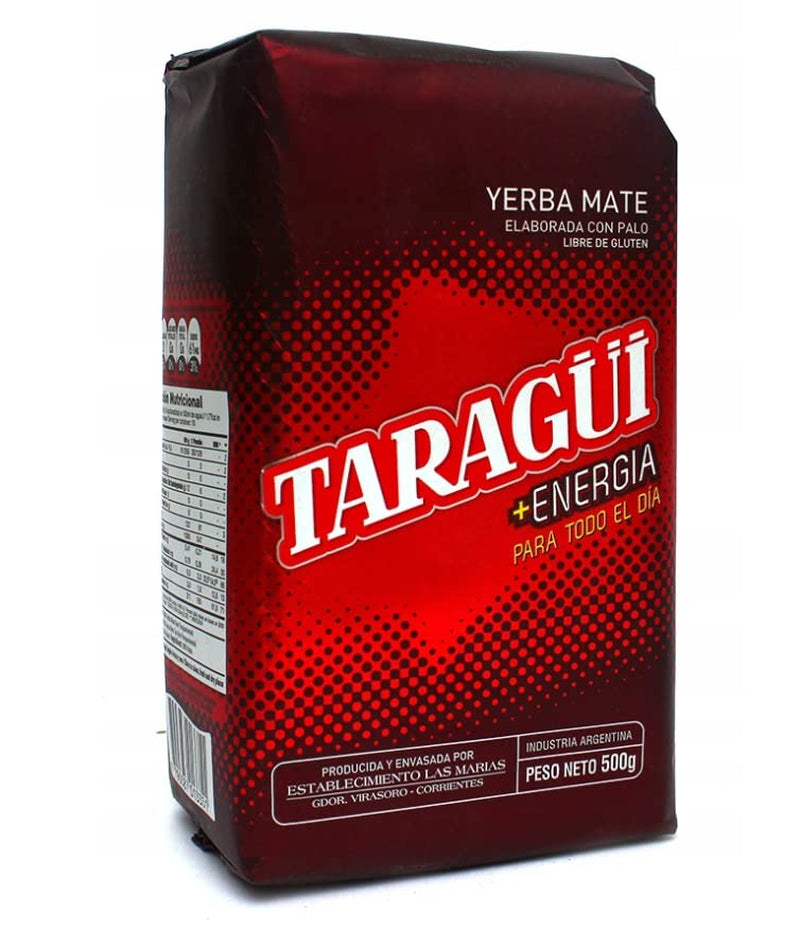 Mate Energy koffein tesæt | Yerba Mate Taragui Energite 500 g | Koffein Mate Te | Alternativ til koffein- og energidrikke | Yerba Mate te med hele blade 1 kg