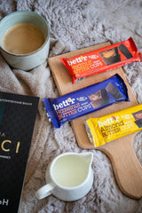 Bett'r Guilt-fri økologiske hasselnøddesmørblomster. 100% vegansk, glutenfri og laktosefri - 12 x 39 g