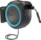 Gardena PowerRoll XXL Solo ledningsfri vægslangeboks: Automatisk slangetromle med 40 m haveslange, slangeføring og rullekontrol, batteridrevet, UV- og frostbestandig (18647-55)