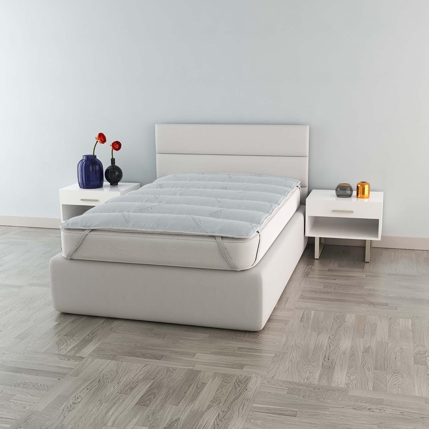 MB Home Italia, Topper, Termokontrol, Dobbelt 160X195 Cm Dyner og dyner Naty Shop Lille dobbelt 120X195 Cm Biokeramik