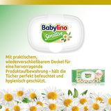 Sensitive babyservietter, 0% duft, 98% naturlig formel, der genopretter hudens pH-balance, friskhedsforsegling, 54 servietter
