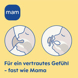MAM Air Silikonesut 2 Pack Ekstra let og luftigt design Tandvenlig babysut Lavet af MAM SkinSoft Special Silikone med sutteæske 6-16 måneder Bjørn/næsehorn
