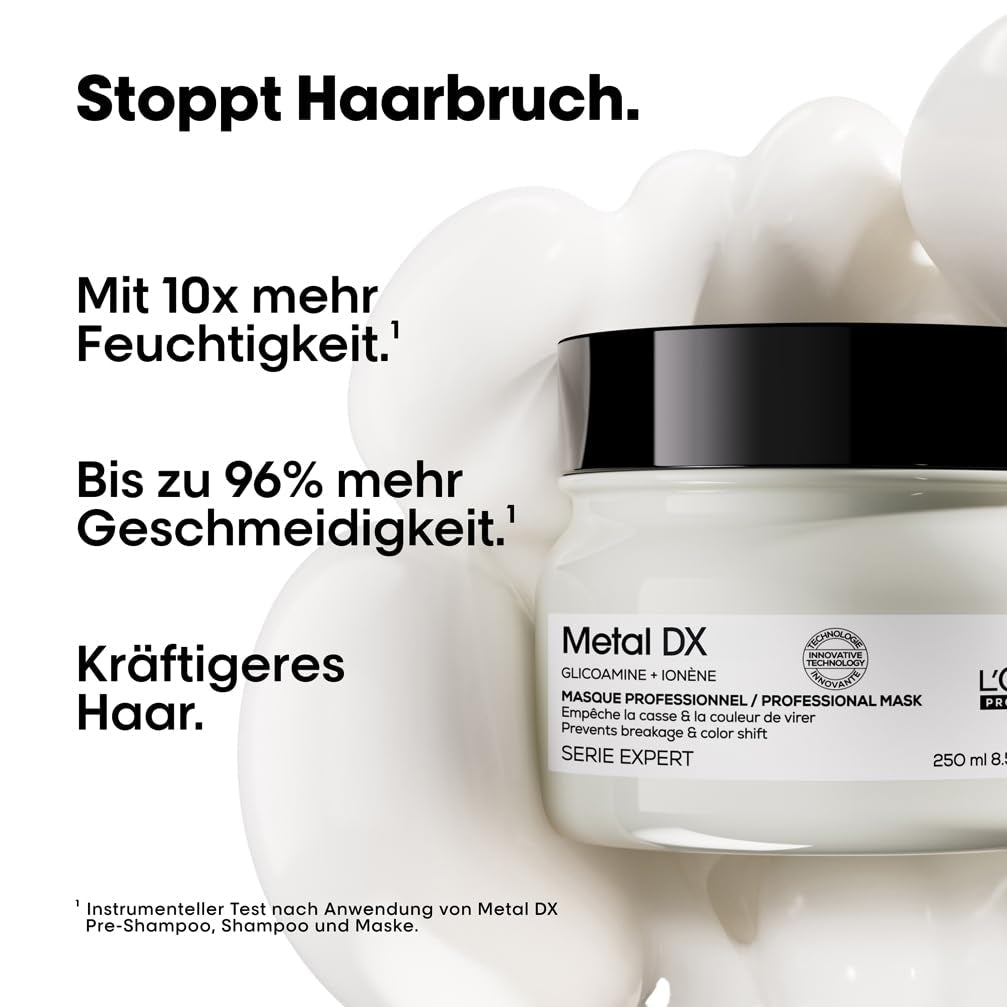 L'Oréal Professionnel Til farvet hår, Strålende farver og glans, Ekspertsortiment, Metal DX Hair Mask Naty Shop