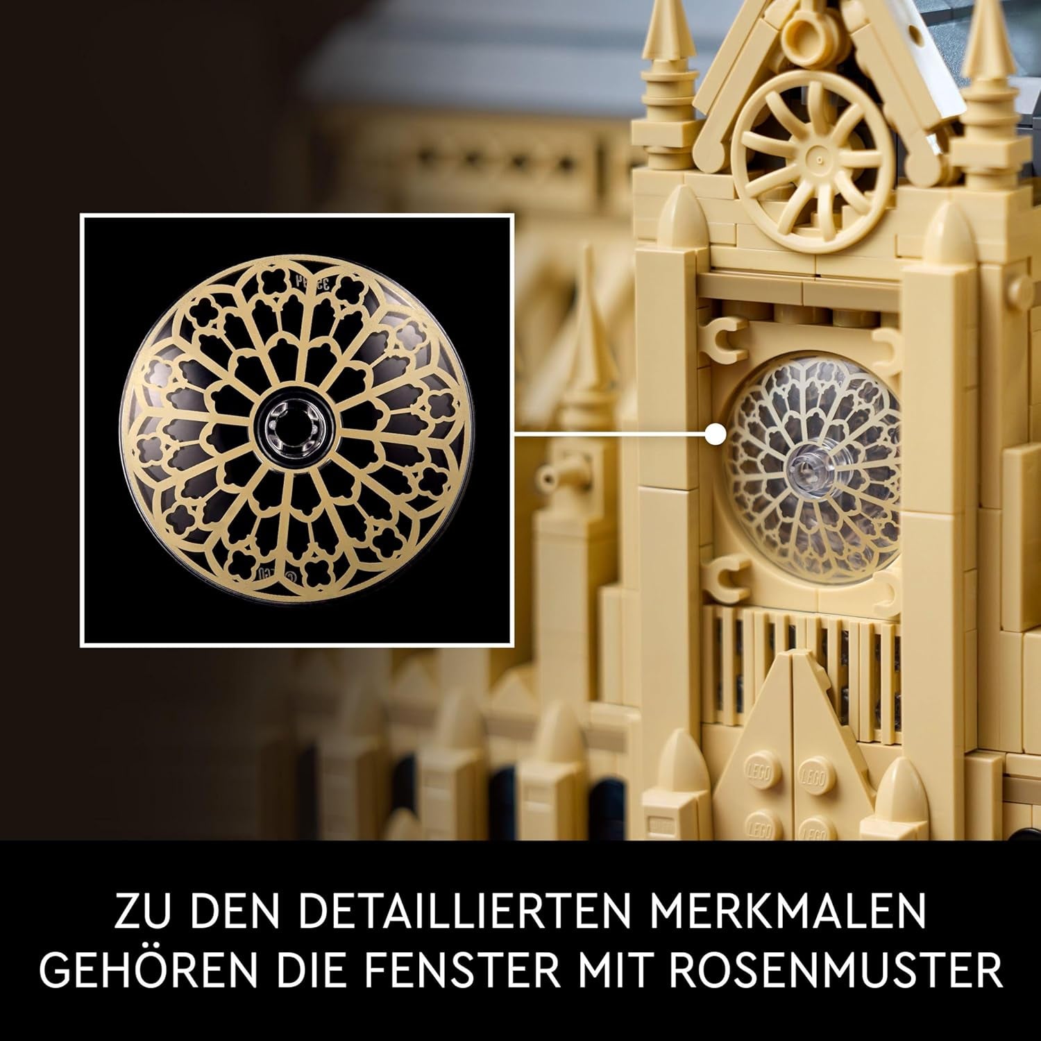 LEGO Architecture Notre-Dame De Paris, Voksen Samlerobjekt, Frankrig Souvenir, Gave til Kvinder, Mænd, Globetrottere og alle historieentusiaster, Arkitektonisk model 21061 Byggesæt Besuche den LEGO-Store