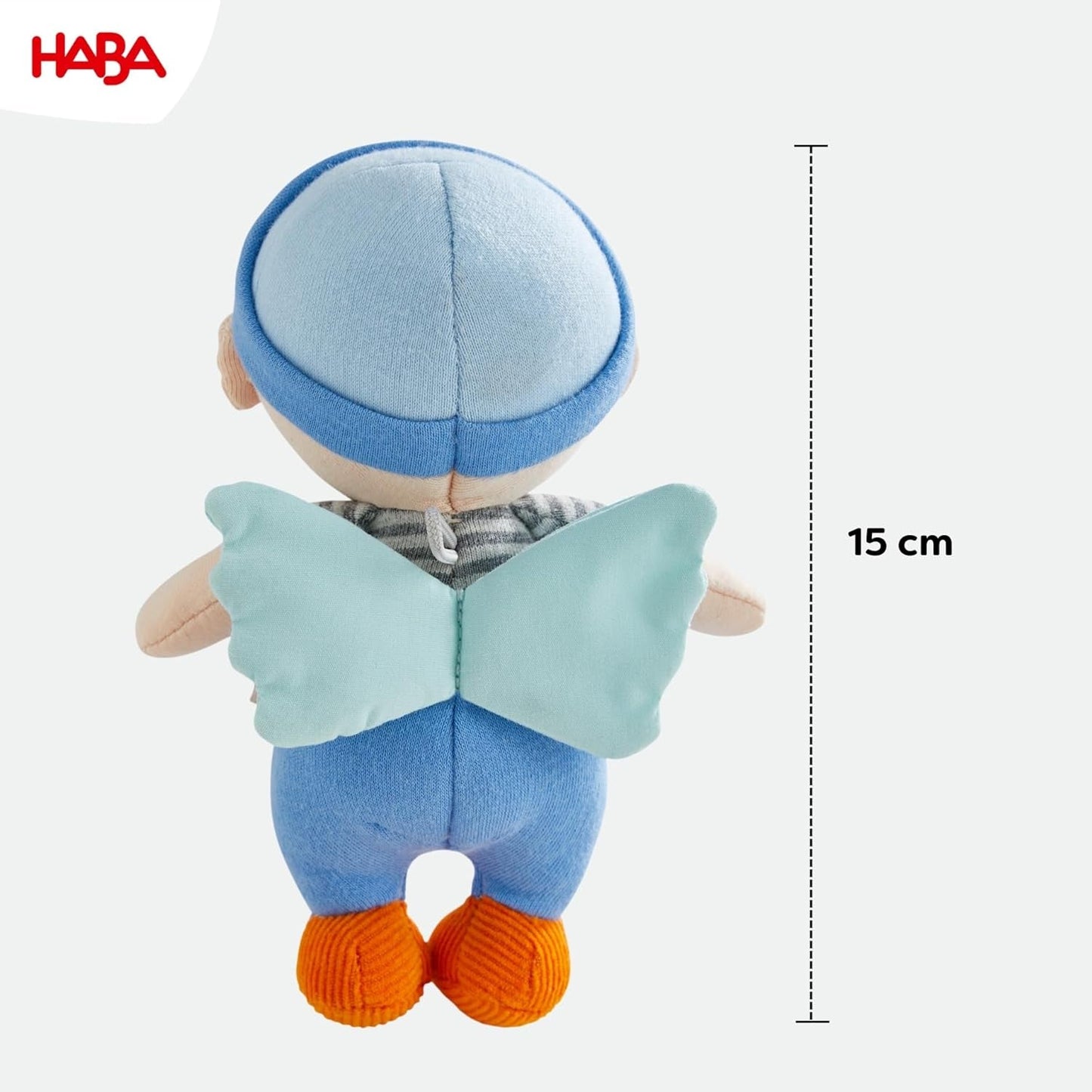 HABA Guardian Angel Mats - Sød tekstildukke (15 cm), ideel velkomstgave til babyer og småbørn - Vaskes ved 30 °C - 2011869001