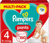 Pampers Baby-Dry Pants Größe 5, 160 Stück, 11kg-17kg, 360° auslaufsichere Passer til dag og nat