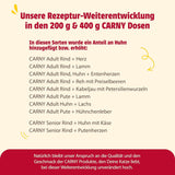 animonda Carny Adult Savory Variety (12 x 400 g), vådfoder til voksne katte, vådfoder med 100 % friske kødingredienser, kornfri og sukkerfri