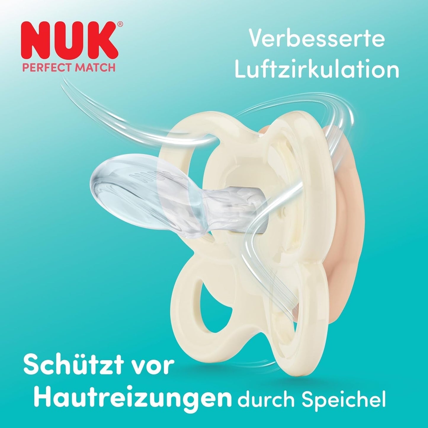 NUK Perfect Match luftsutter til babyer | 0-6 måneder | Ortodontiske sutter, der fremmer luftcirkulationen og forhindrer udslæt forårsaget af spyt | 95 % accept af babyer** | Disney Peter Plys | Pakke med 2