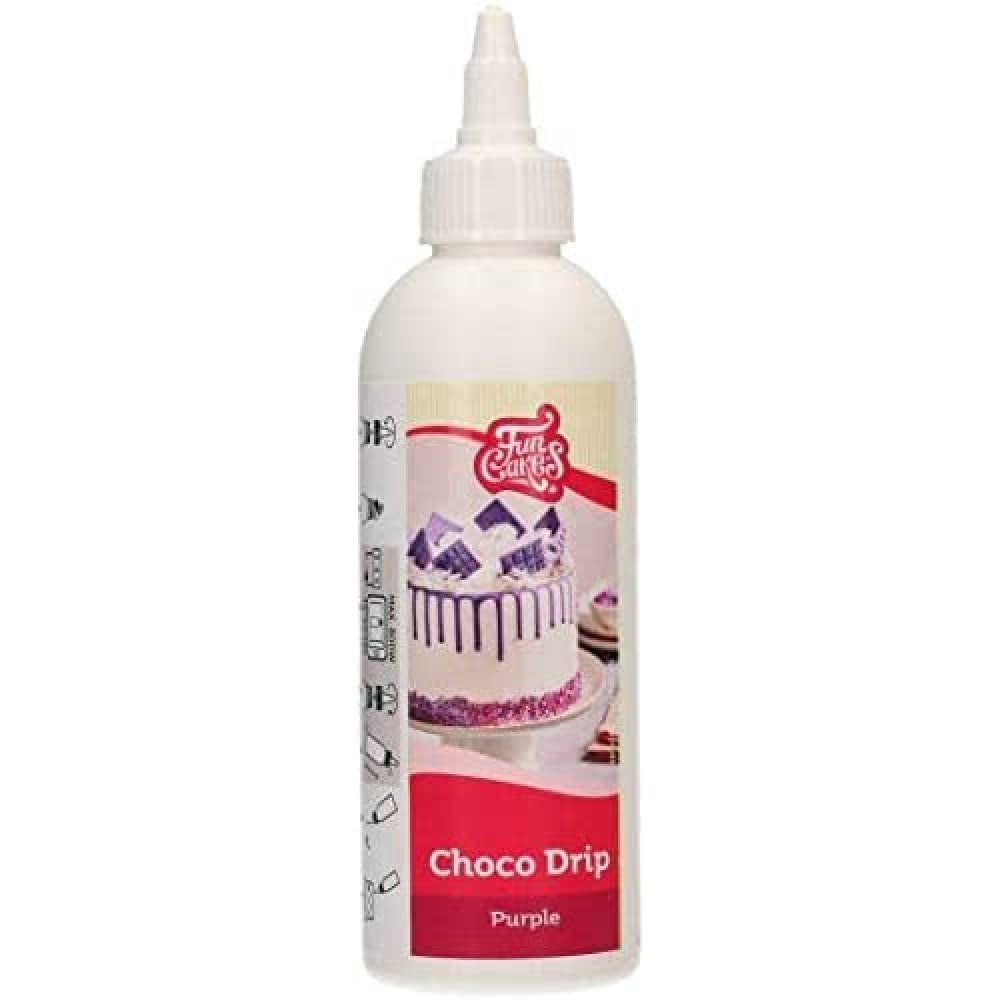 Funcakes Choco Drip Lila: Köstlicher Gesmack, Einfach Zu Verbenen, Perfekt Für Tropfkuchen, Drip Gesmack Nach Schokolade. Wiederverschließbare Packung 180 G. Blanding til bagning og madlavning Naty Shop Standardtitel